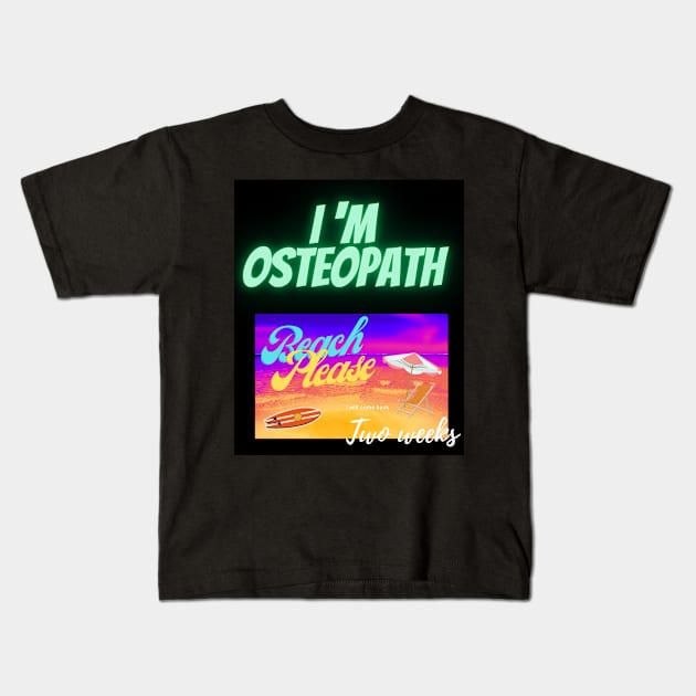 osteopathy Kids T-Shirt by FehuMarcinArt